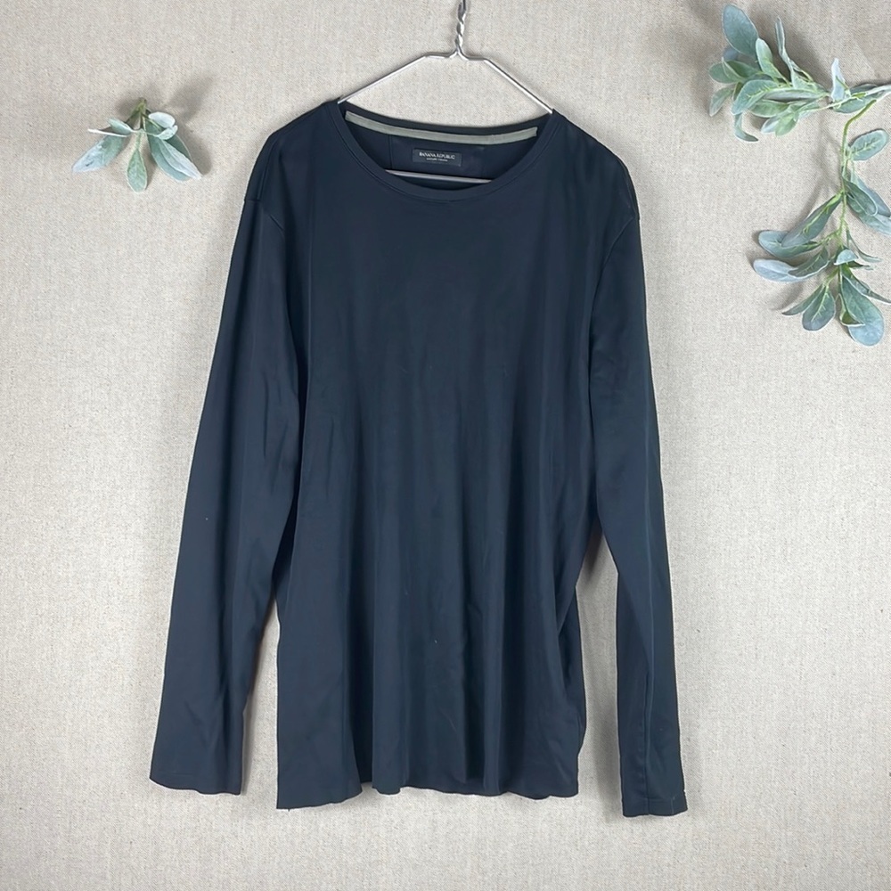 Banana Republic > Luxury Touch Black Long Sleeve Top Extra Large